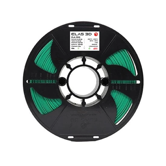 Elas PLA PRO Yeşil Filament 1.75mm 1KG