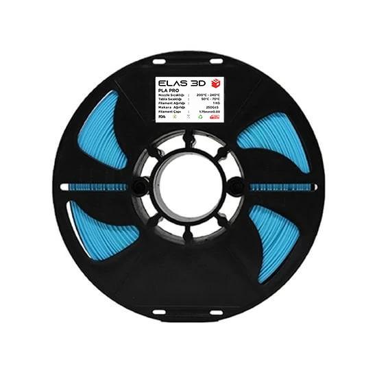 Elas PLA PRO Açık Mavi Filament 1.75mm 1KG