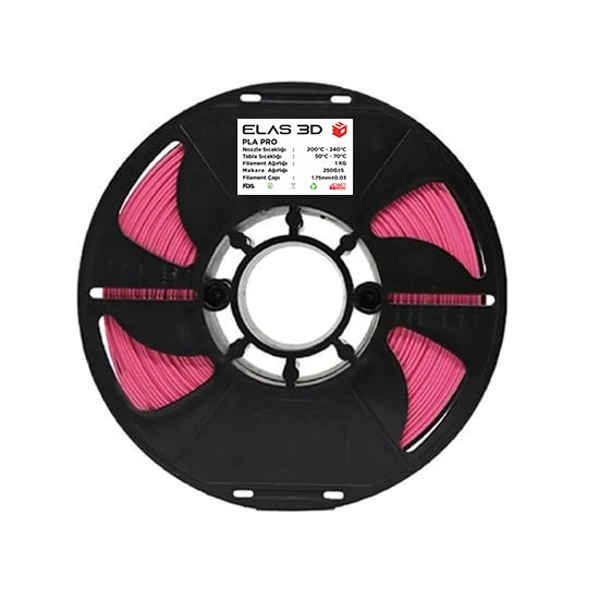 Elas PLA PRO Pembe Filament 1.75mm 1KG