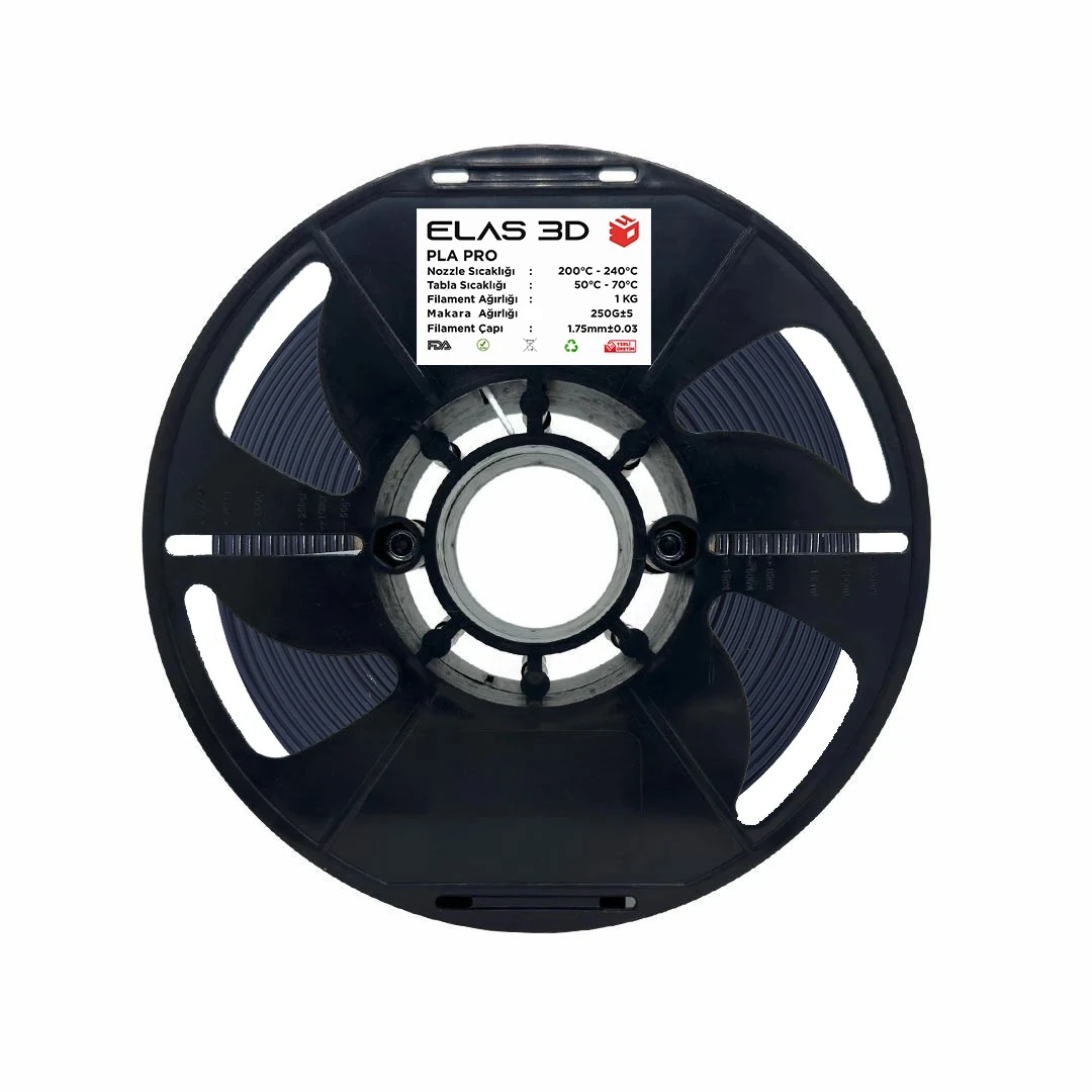Elas PLA PRO Antrasit Filament 1.75mm 1KG