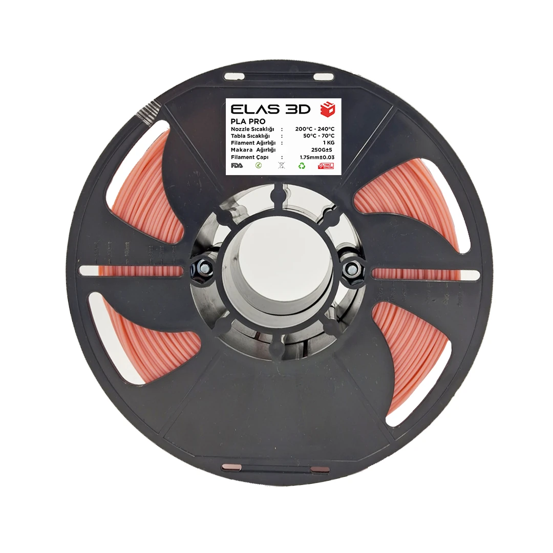 Elas PLA PRO Pastel Pembe Filament 1.75mm 1KG