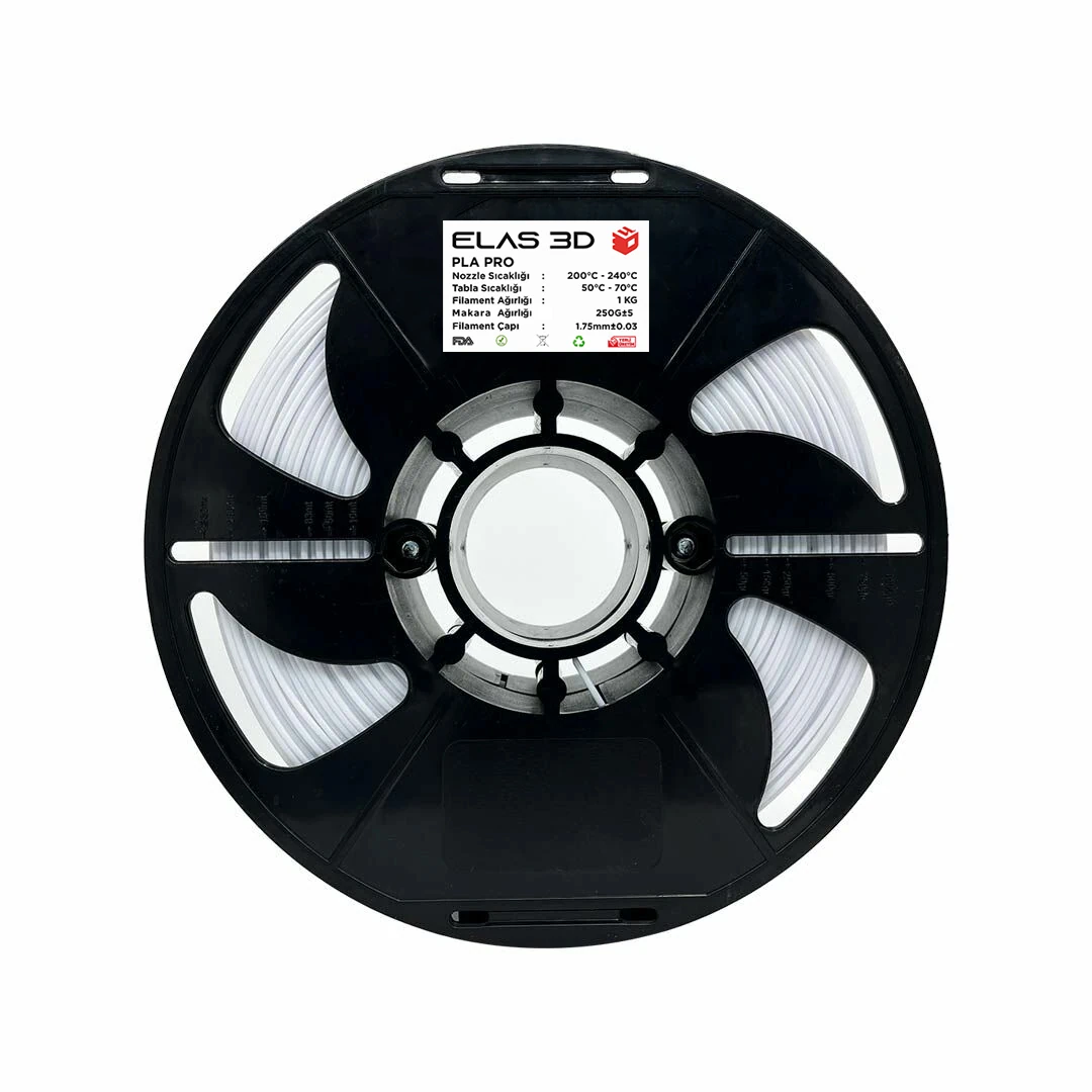 Elas PLA PRO Beyaz Filament 1.75mm 1KG