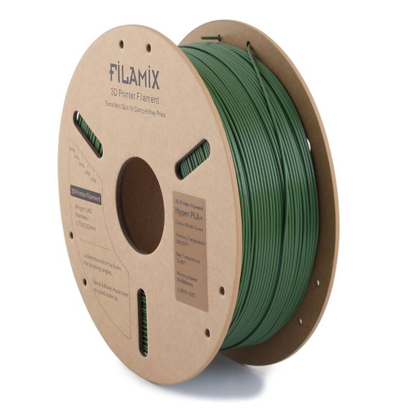 Filamix Hyper PLA Plus Haki Yeşil 1.75mm 1kg