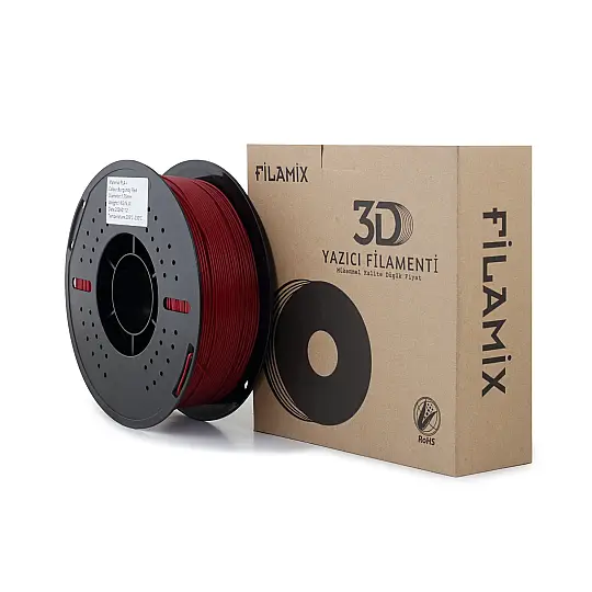 Filamix PLA Plus Filament  Fire Engine Red (İtfaiye Kırmızısı) 1.75mm 1kg