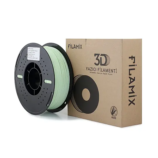 Filamix PLA Plus Filament Light Mint Green (Açık Nane Yeşil) 1.75mm 1kg