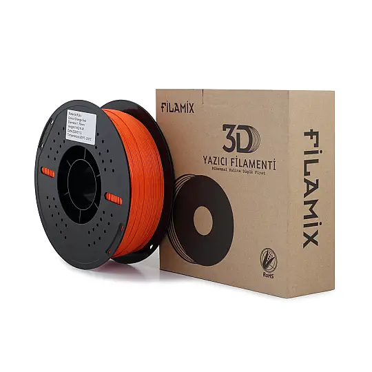 Filamix PLA Plus Filament Orange Red (Kızıl Turuncu) 1.75mm 1kg
