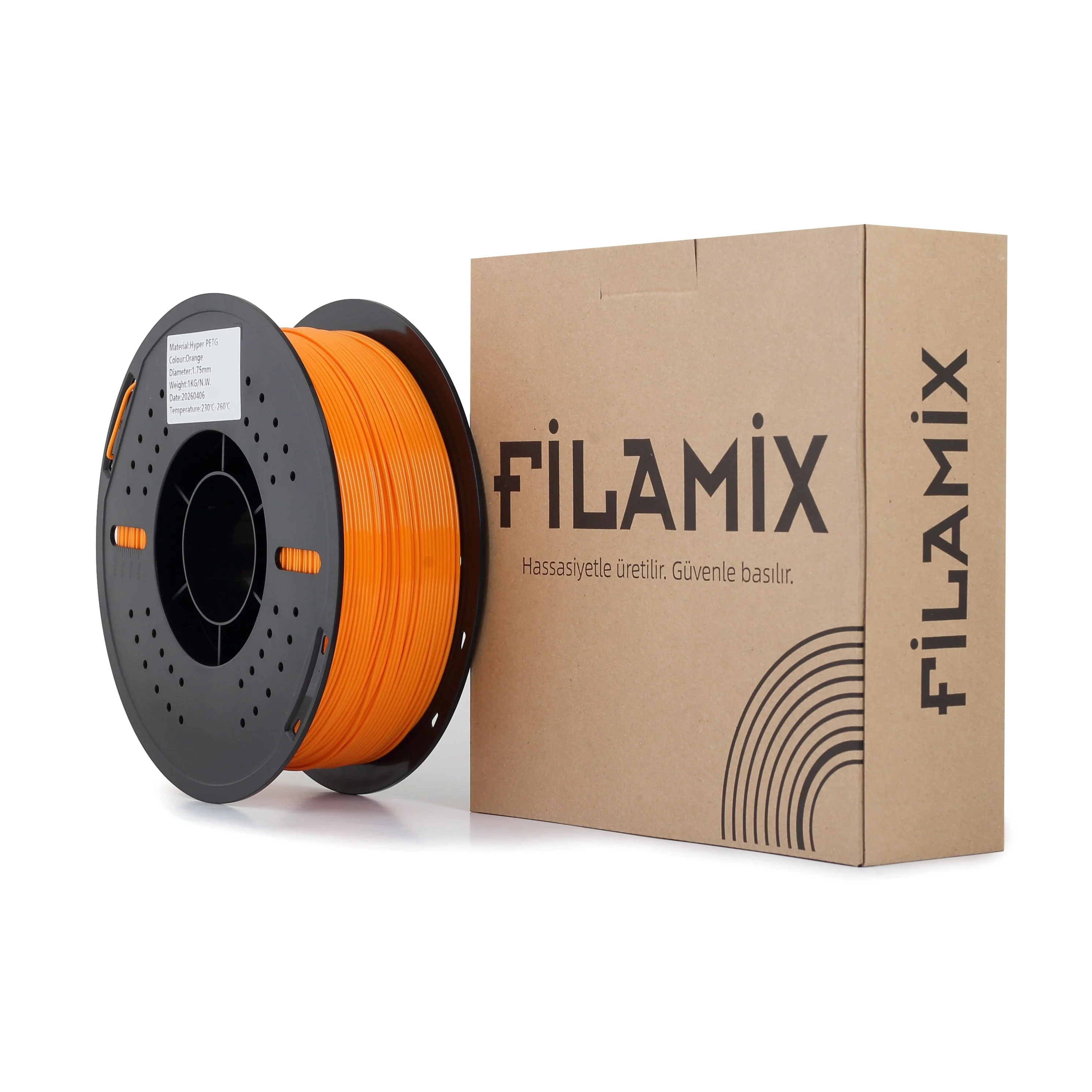 Filamix Hyper PETG Filament Orange (Turuncu) 1.75mm 1kg