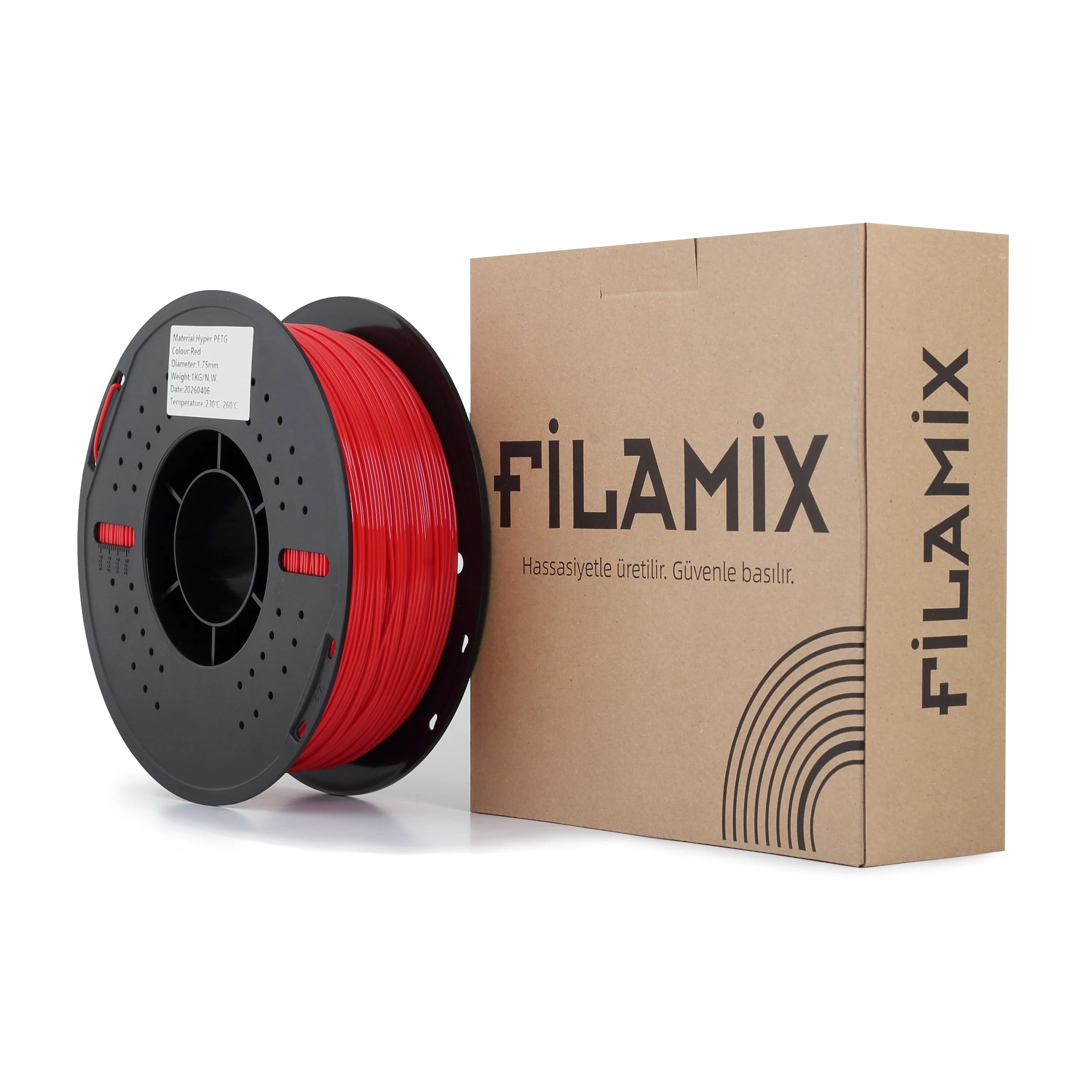 Filamix Hyper PETG Filament Red (Kırmızı) 1.75mm 1kg