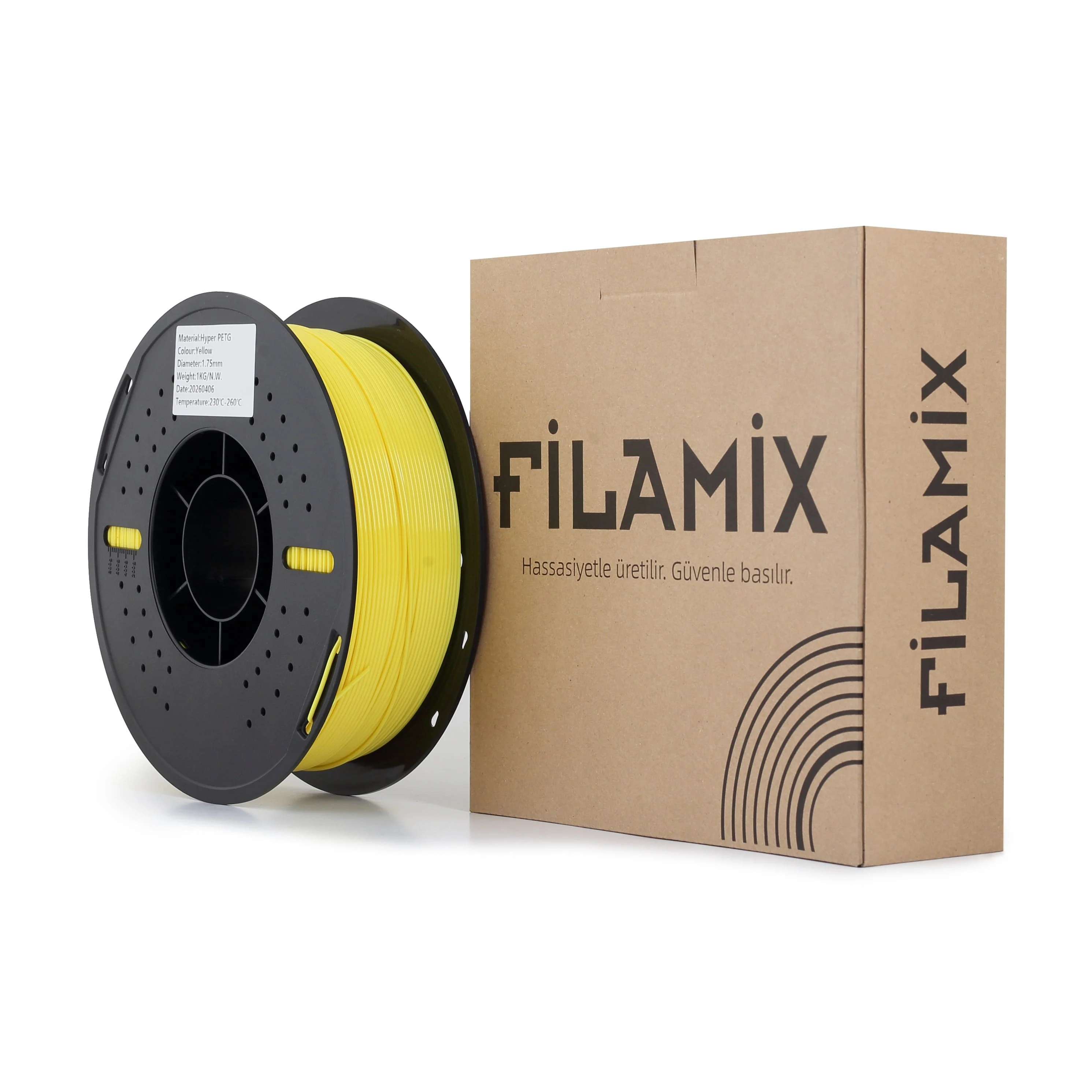 Filamix Hyper PETG Filament Yellow (Sarı) 1.75mm 1kg