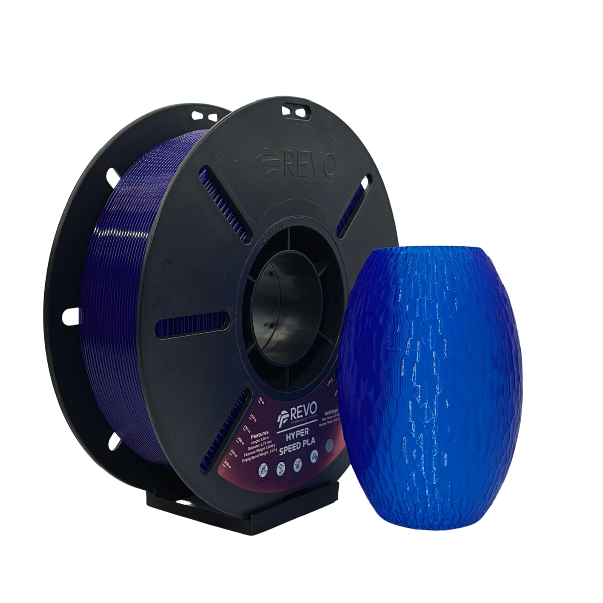 Revo Filament Hyper Speed PLA Şeffaf Mavi