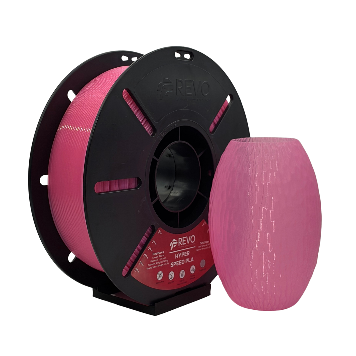 Revo Filament Hyper Speed PLA Şeffaf Pembe