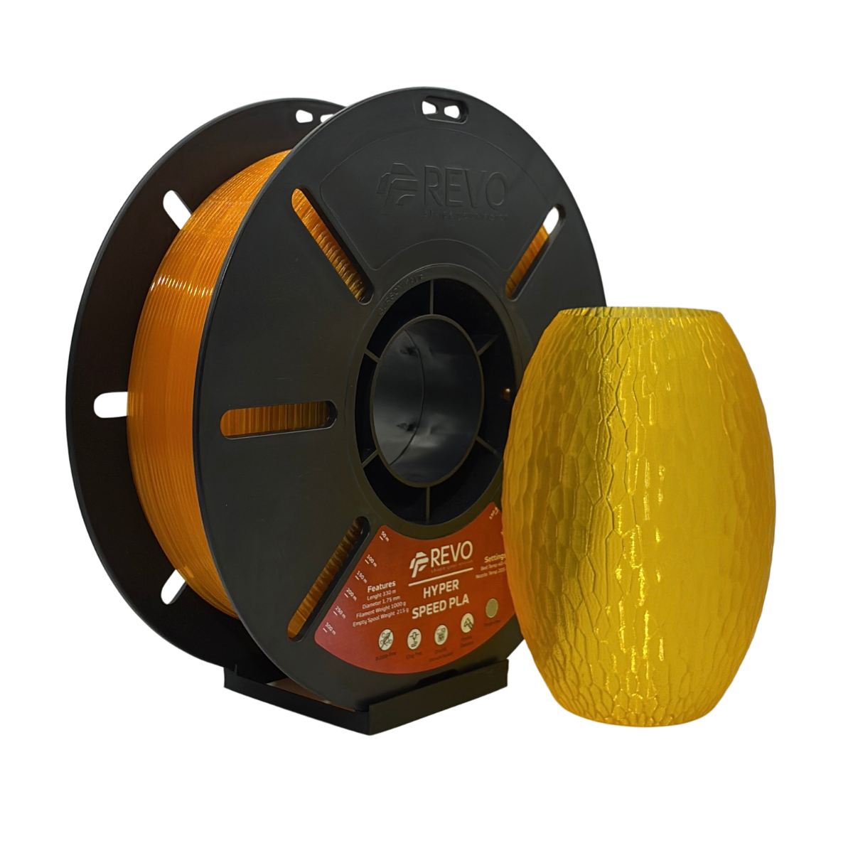 Revo Filament Hyper Speed PLA Şeffaf Turuncu