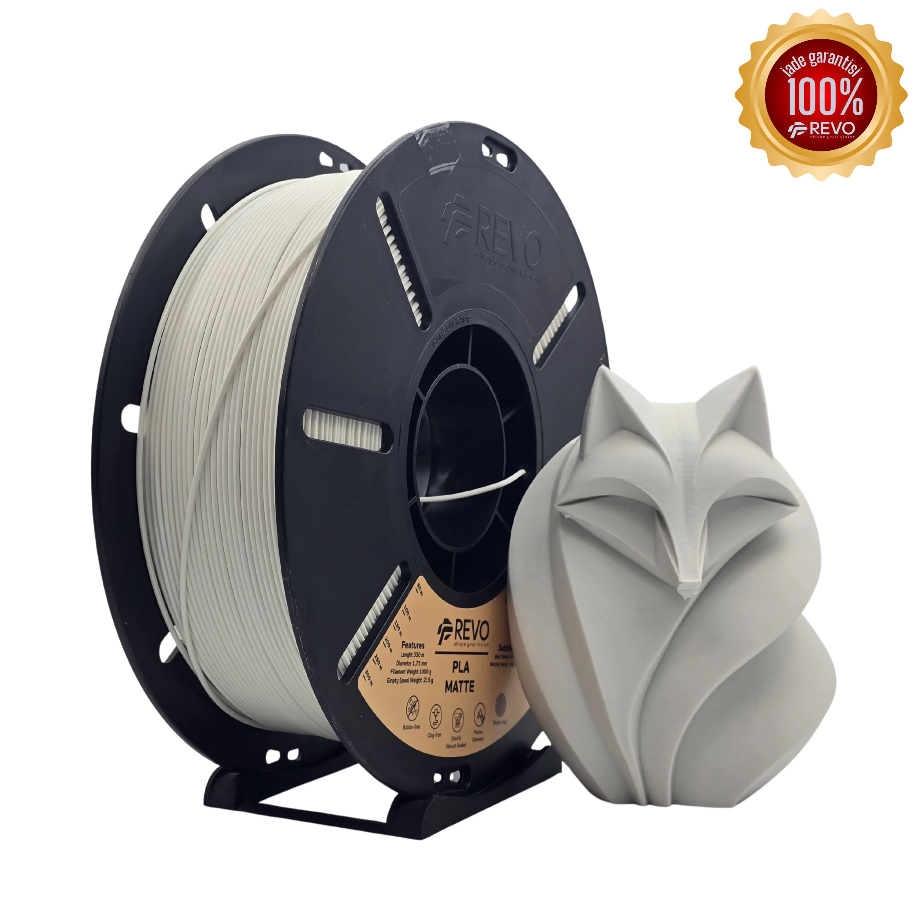 Revo Filament PLA Matte Beyaz