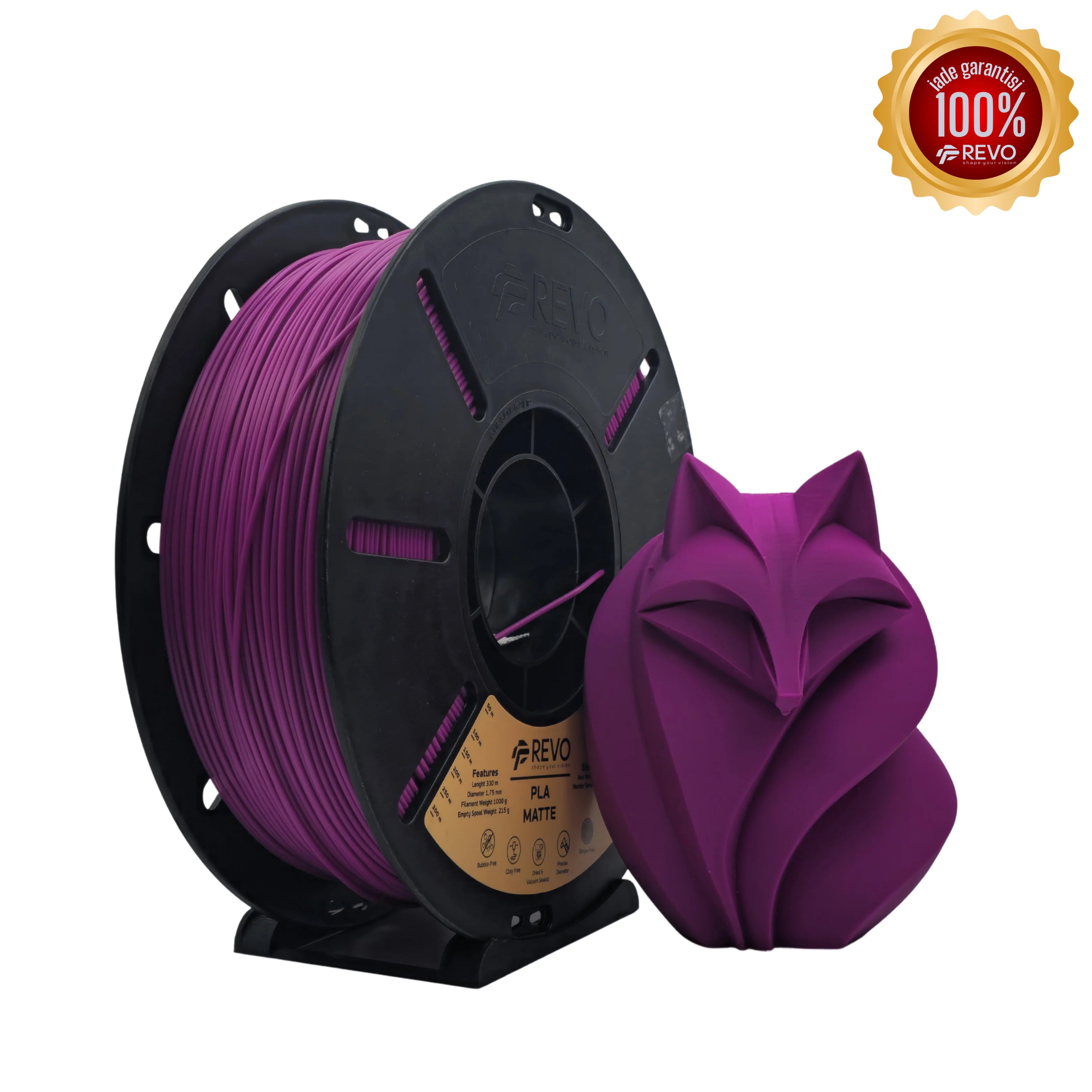 Revo Filament PLA Matte Mor