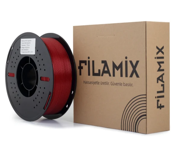 Filamix PLA Sparkle Red 1kg 1.75mm Filament