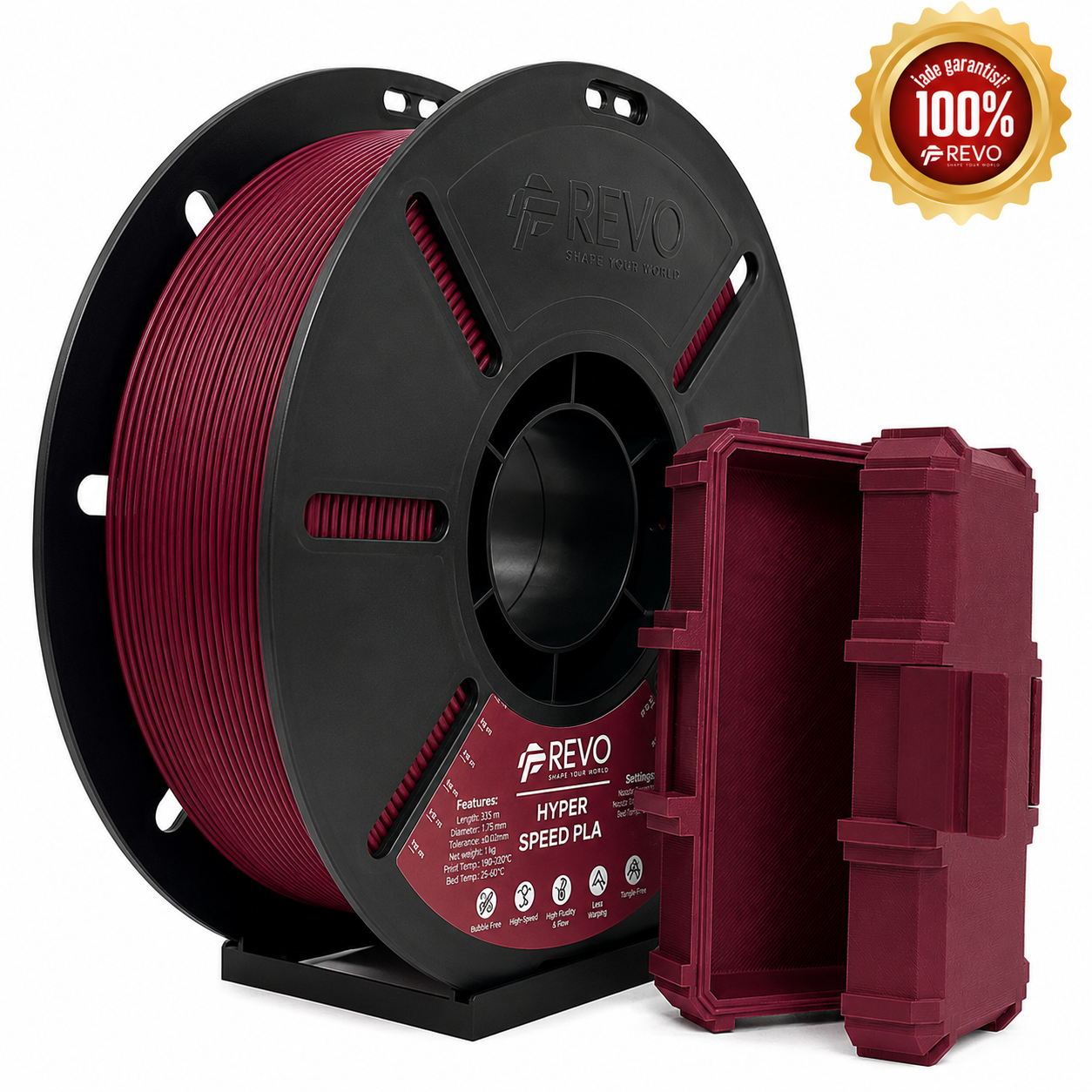 Revo Filament Hyper Speed PLA Bordo