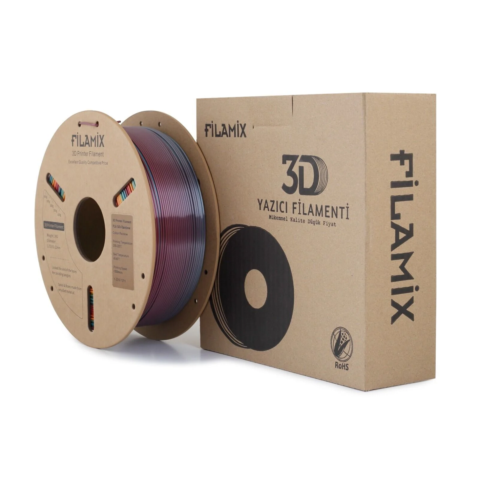 Filamix Silk Rainbow Pla Filament