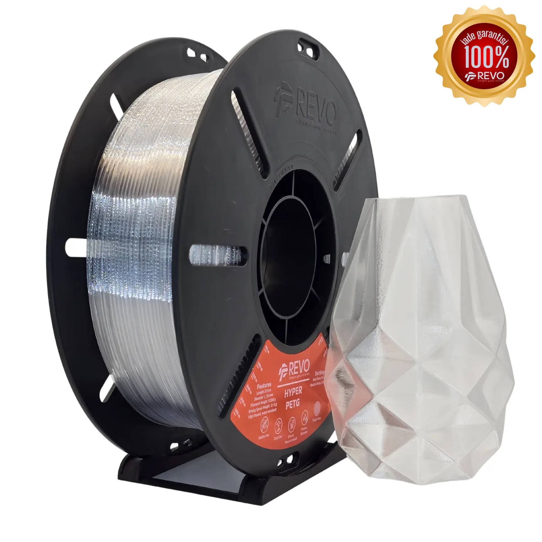 Revo Filament Hyper PETG Şeffaf